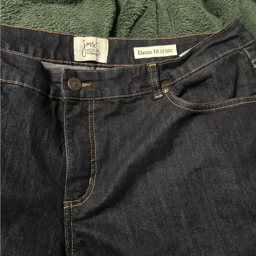 Just My Size by Hanes Dark Blue Straight Leg Jeans
